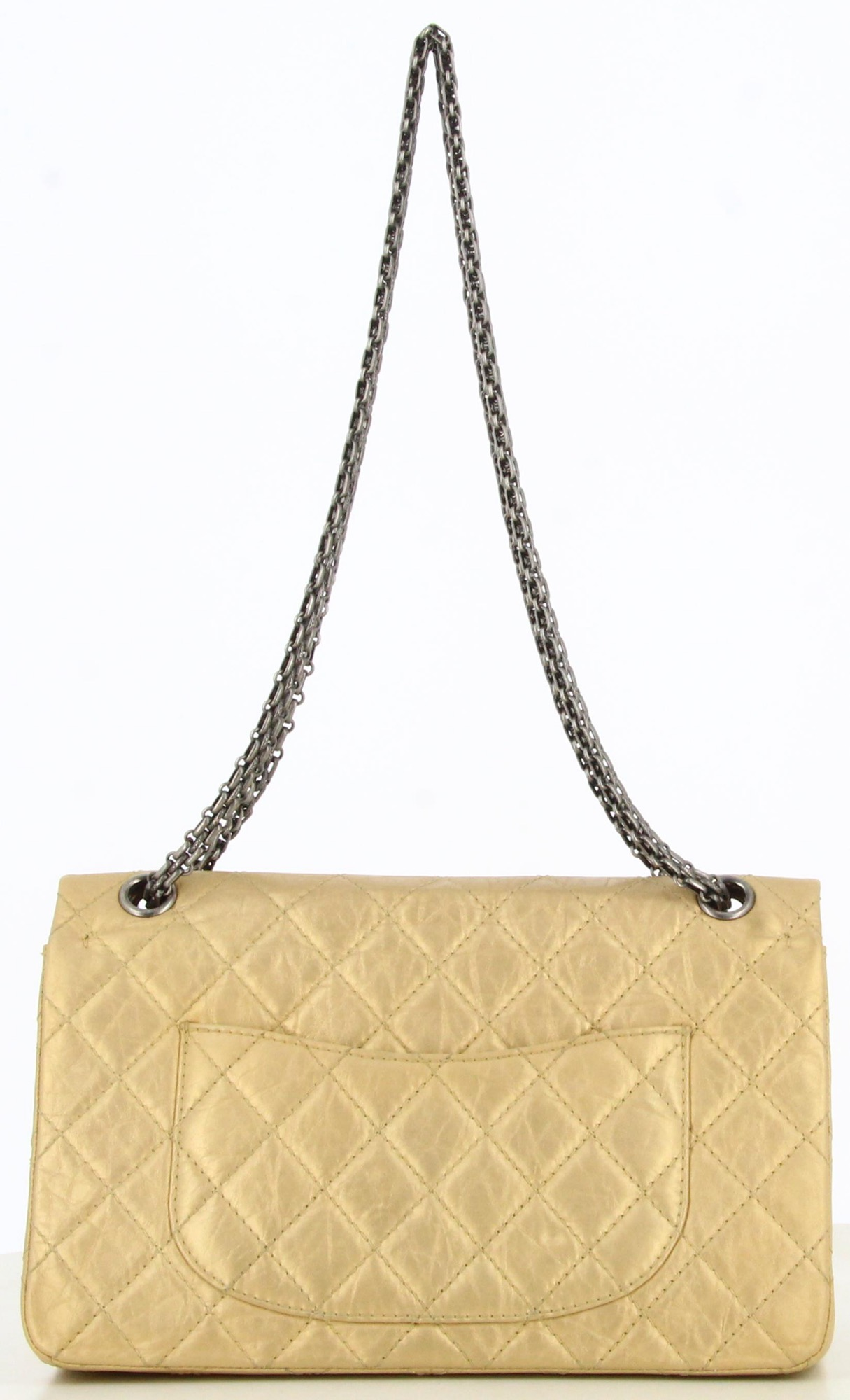 2012 Chanel Gold Reissue 2.55 Crossbody Bag