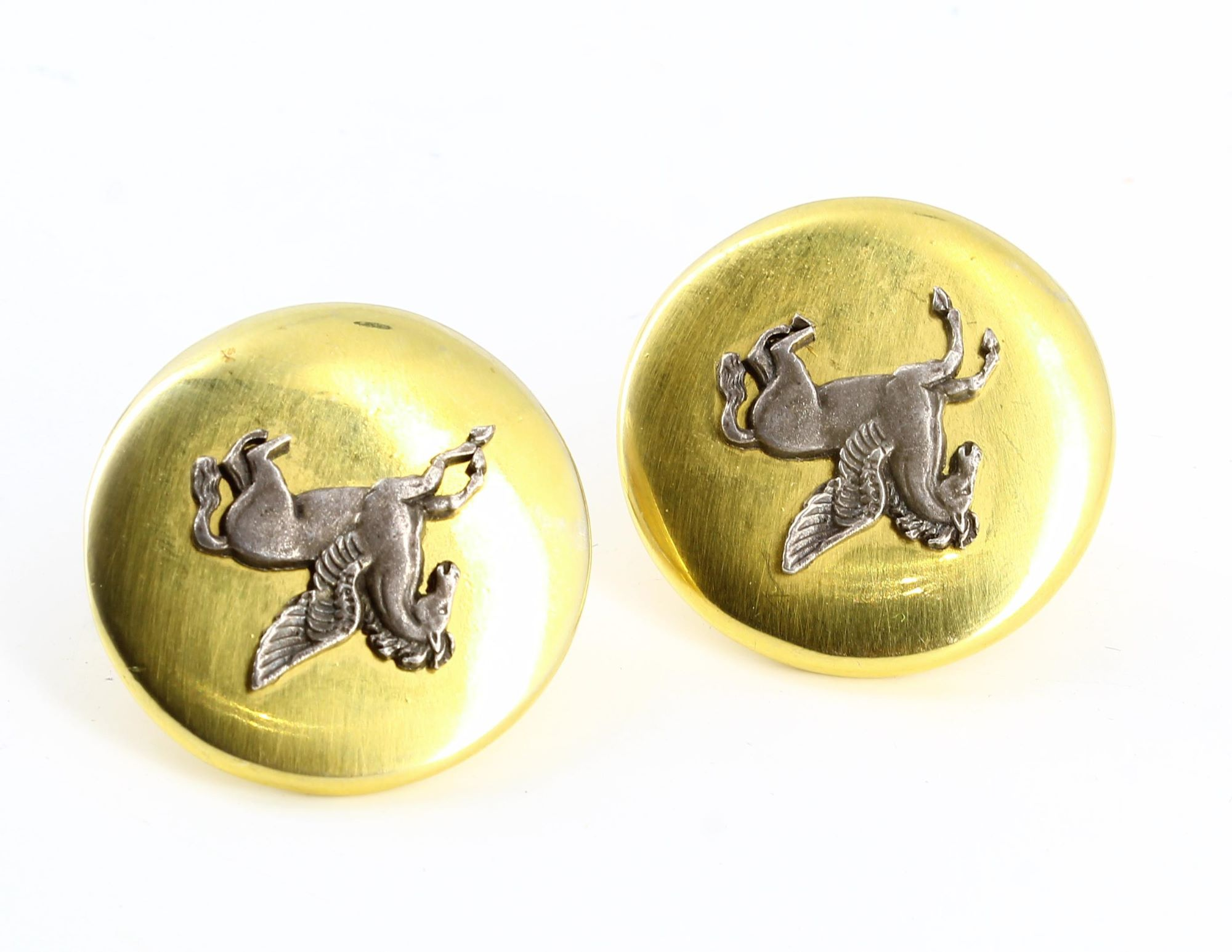 Hermes Golden Clip Earrings