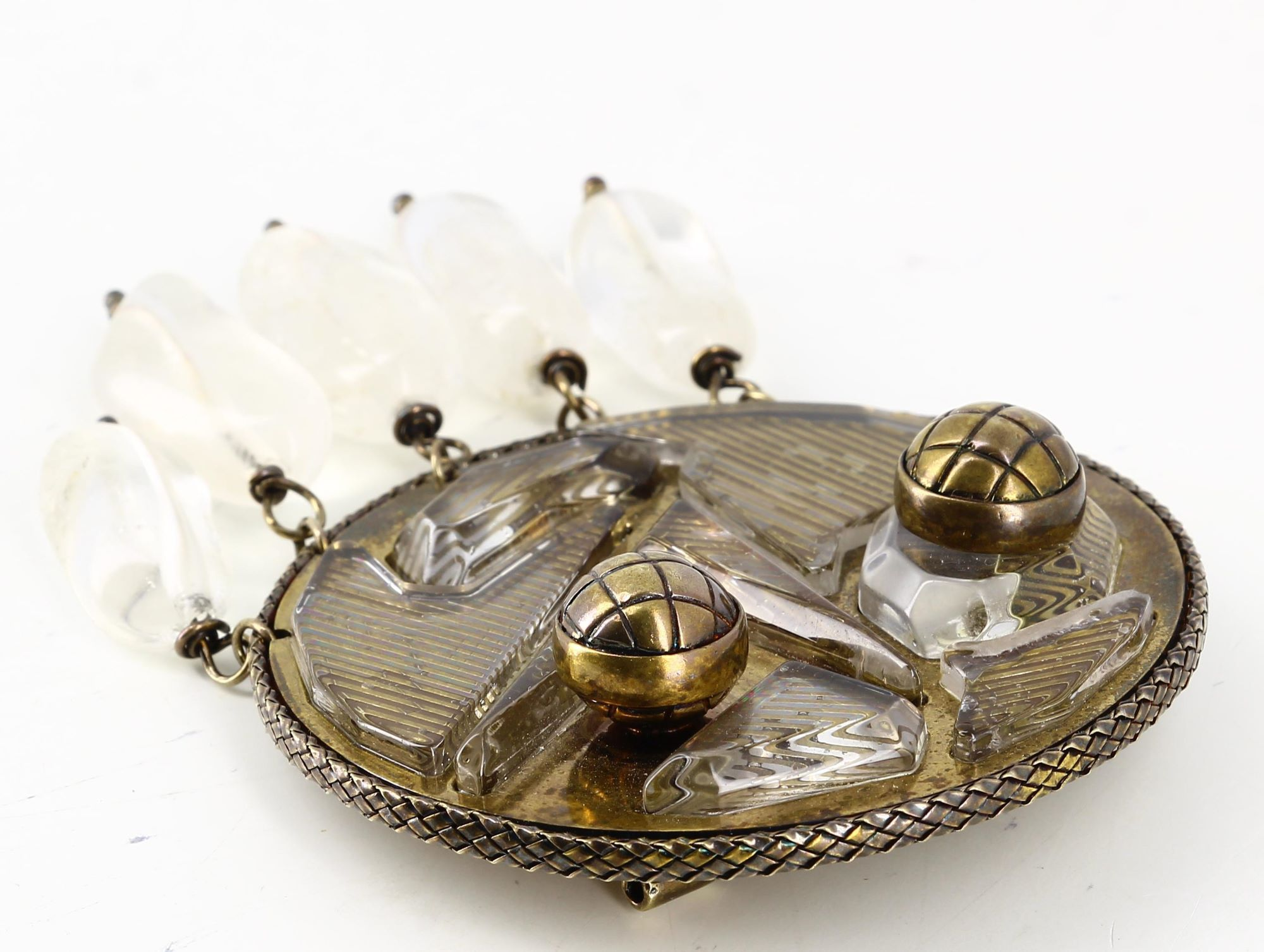 Brooch Bottega Venetta Brown