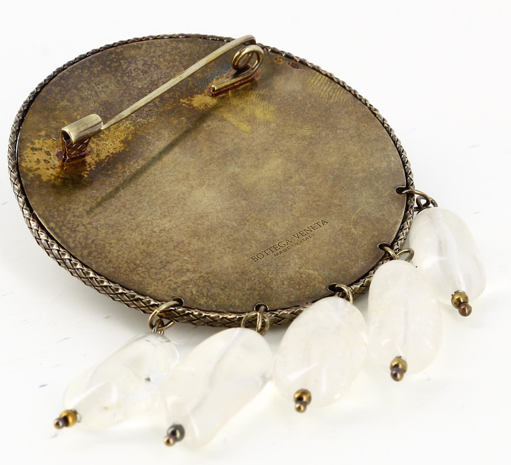 Brooch Bottega Venetta Brown