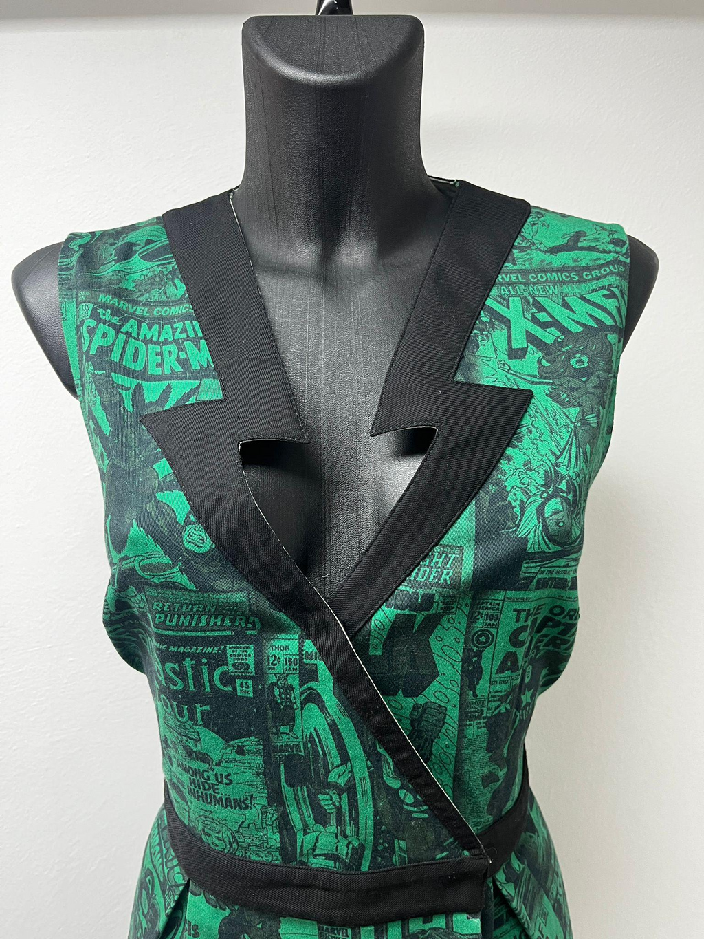 JC De Castelbajac and Marvel Green Dress