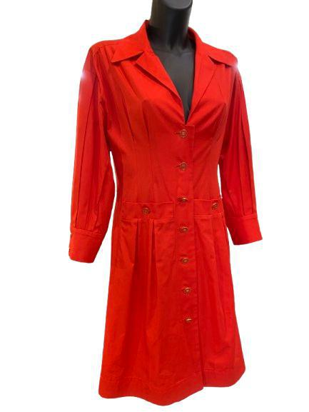 Chanel 90's Red Cotton Dress