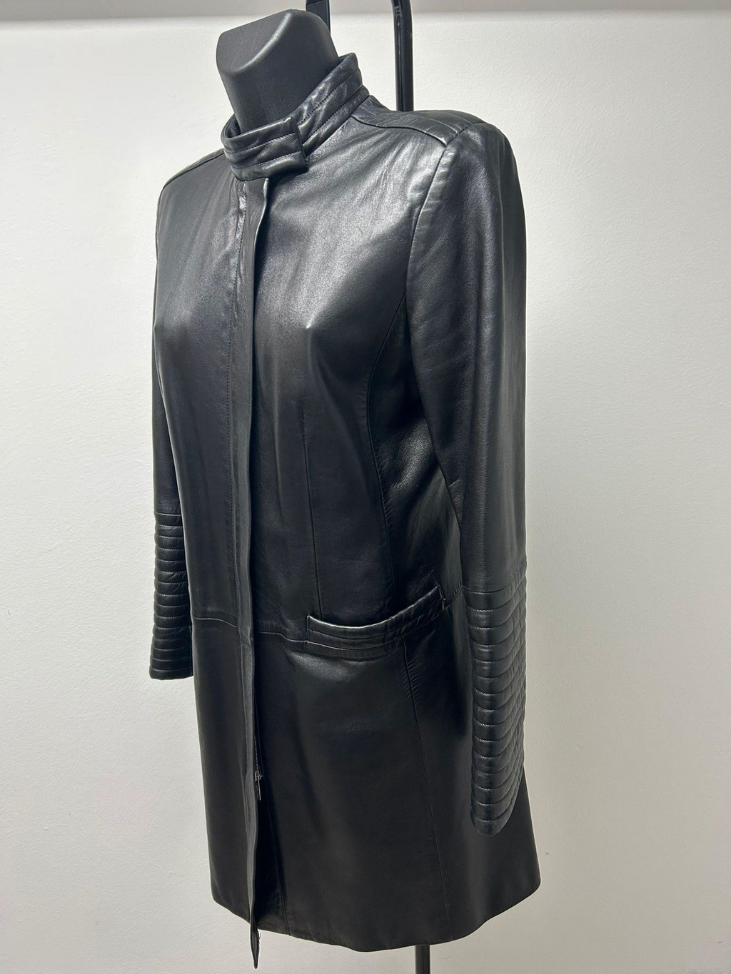 Kenzo Black Leather Coat