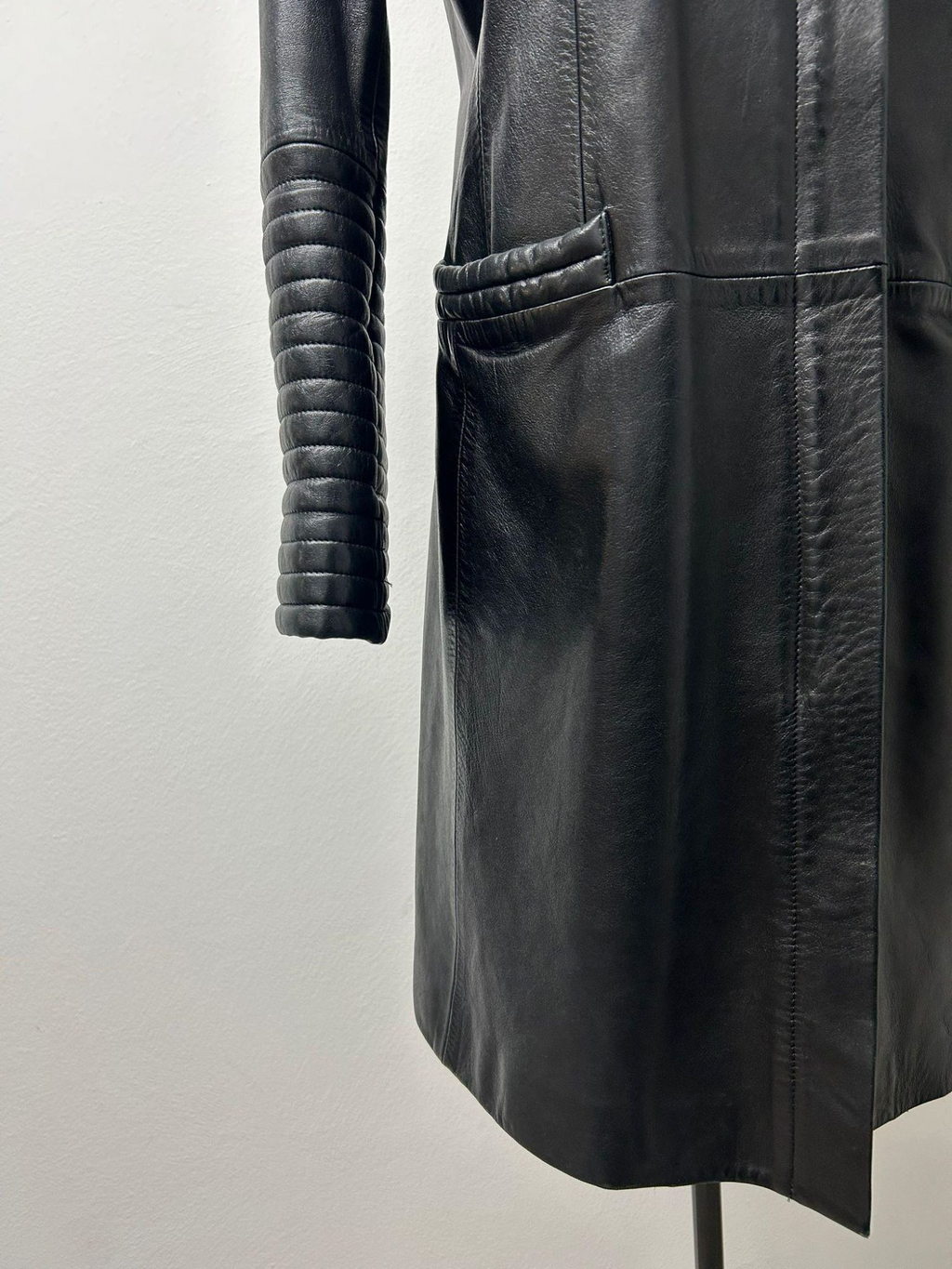 Kenzo Black Leather Coat