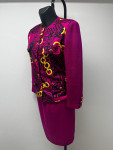 Celine Wool Fuchsia Set ( Jacket + Skirt)