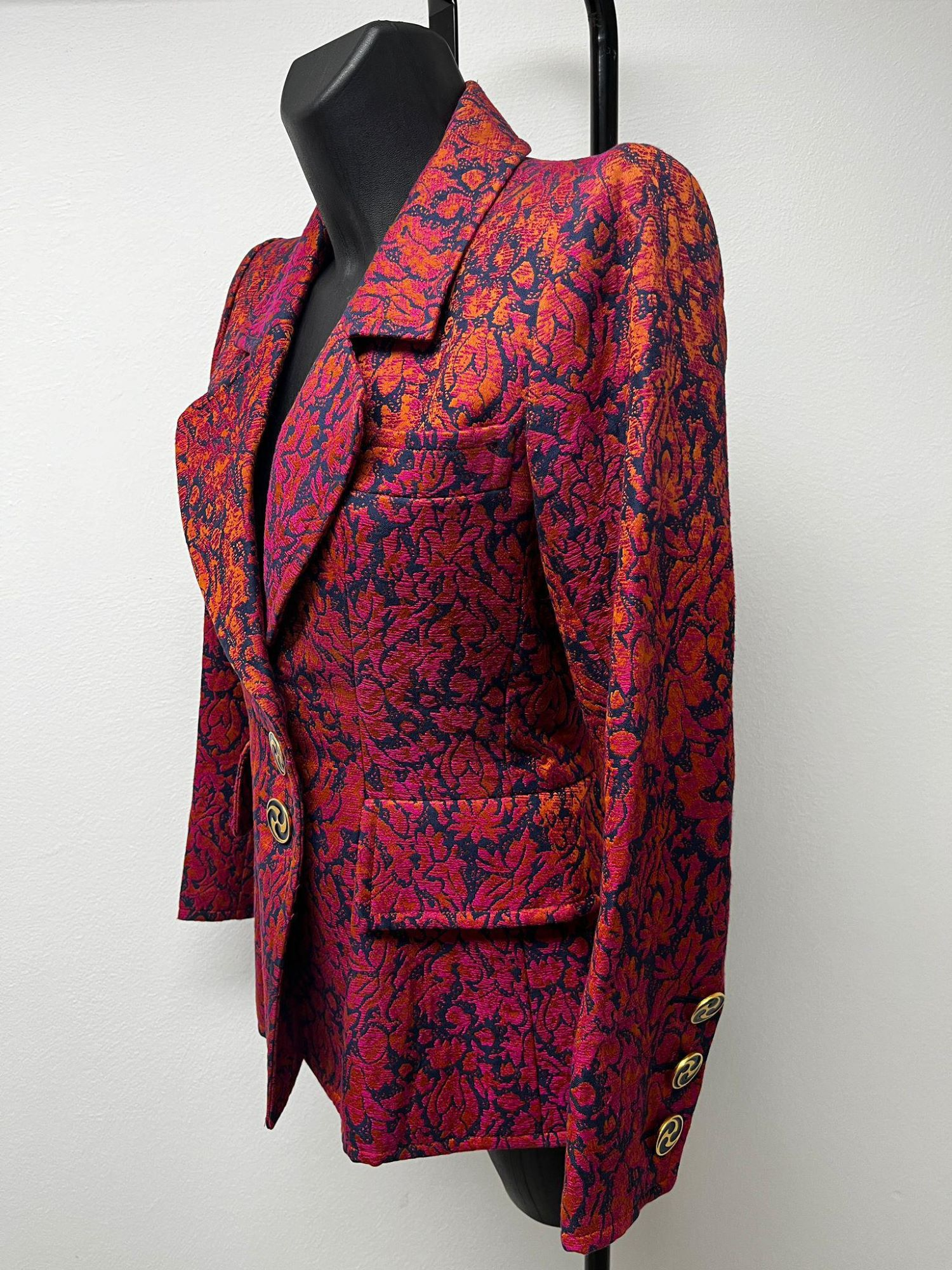 Yves Saint Laurent Floral Print Blazer