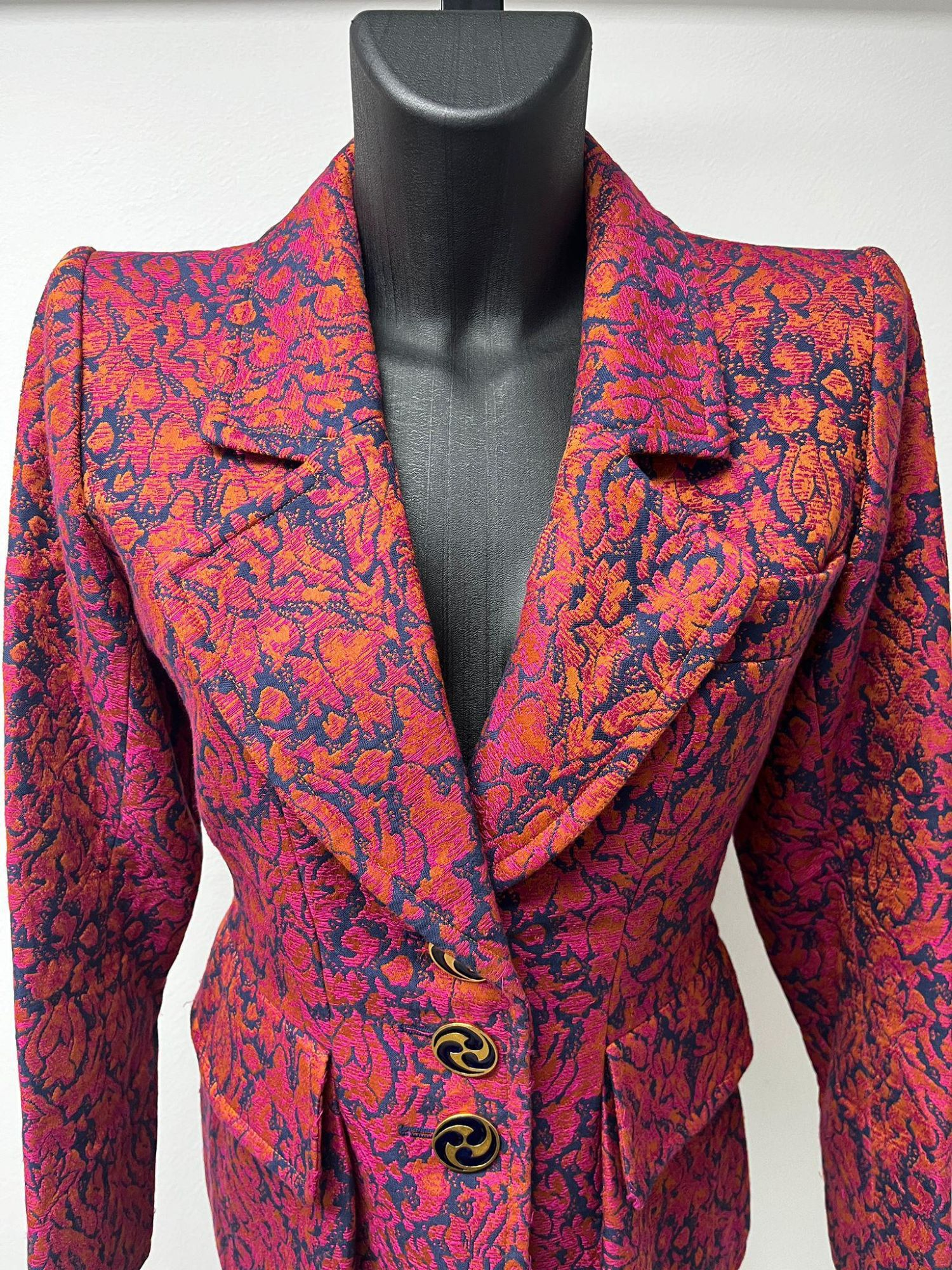 Yves Saint Laurent Floral Print Blazer