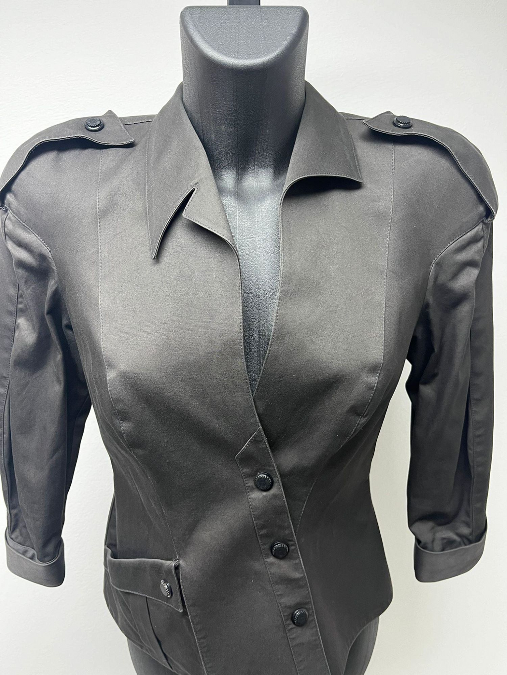 Thierry Mugler Black MilitaryJacket