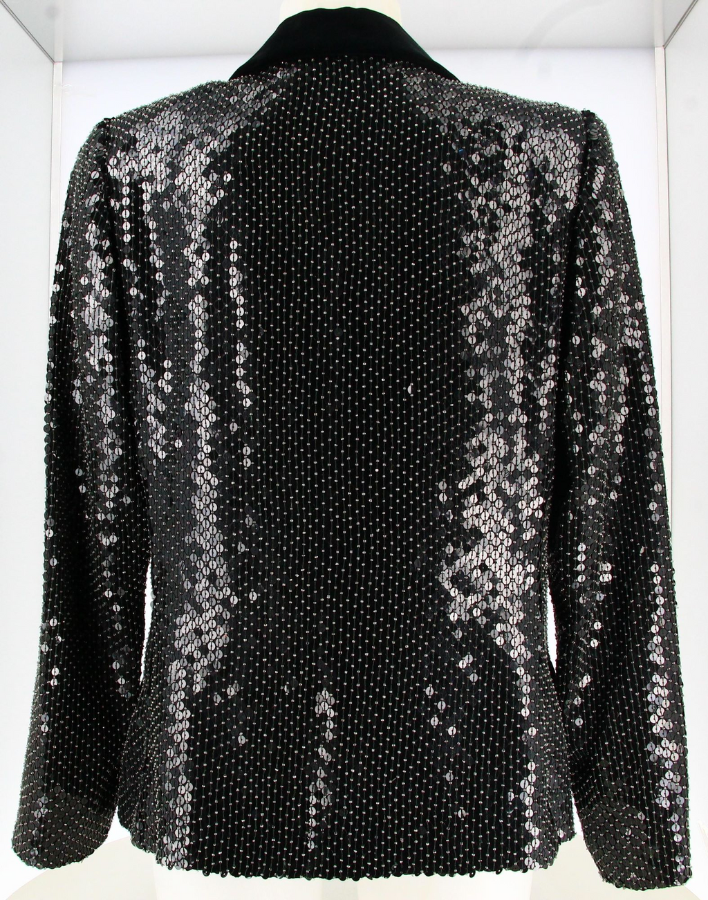 90's Miss V Valentino Sequins Black Jacket