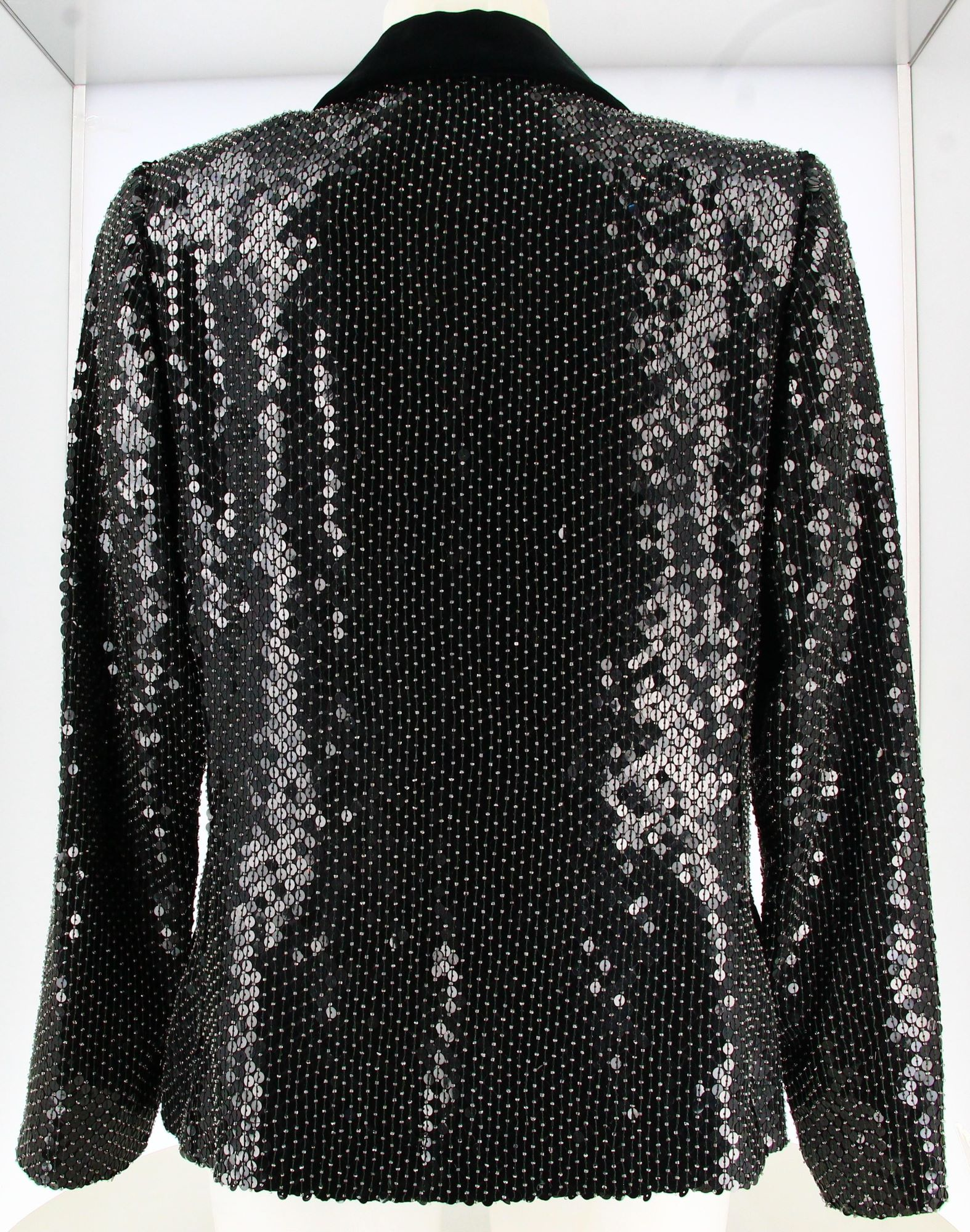90's Miss V Valentino Sequins Black Jacket