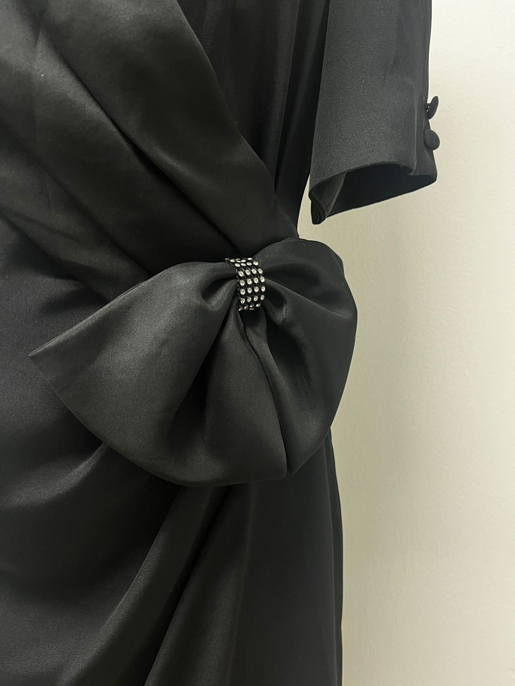 Louis Féraud Black Dress with Front Bow