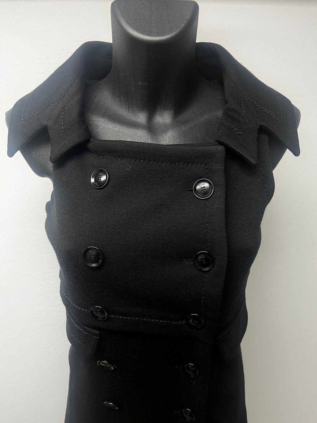 Christian Dior Black Double Breasted Dress