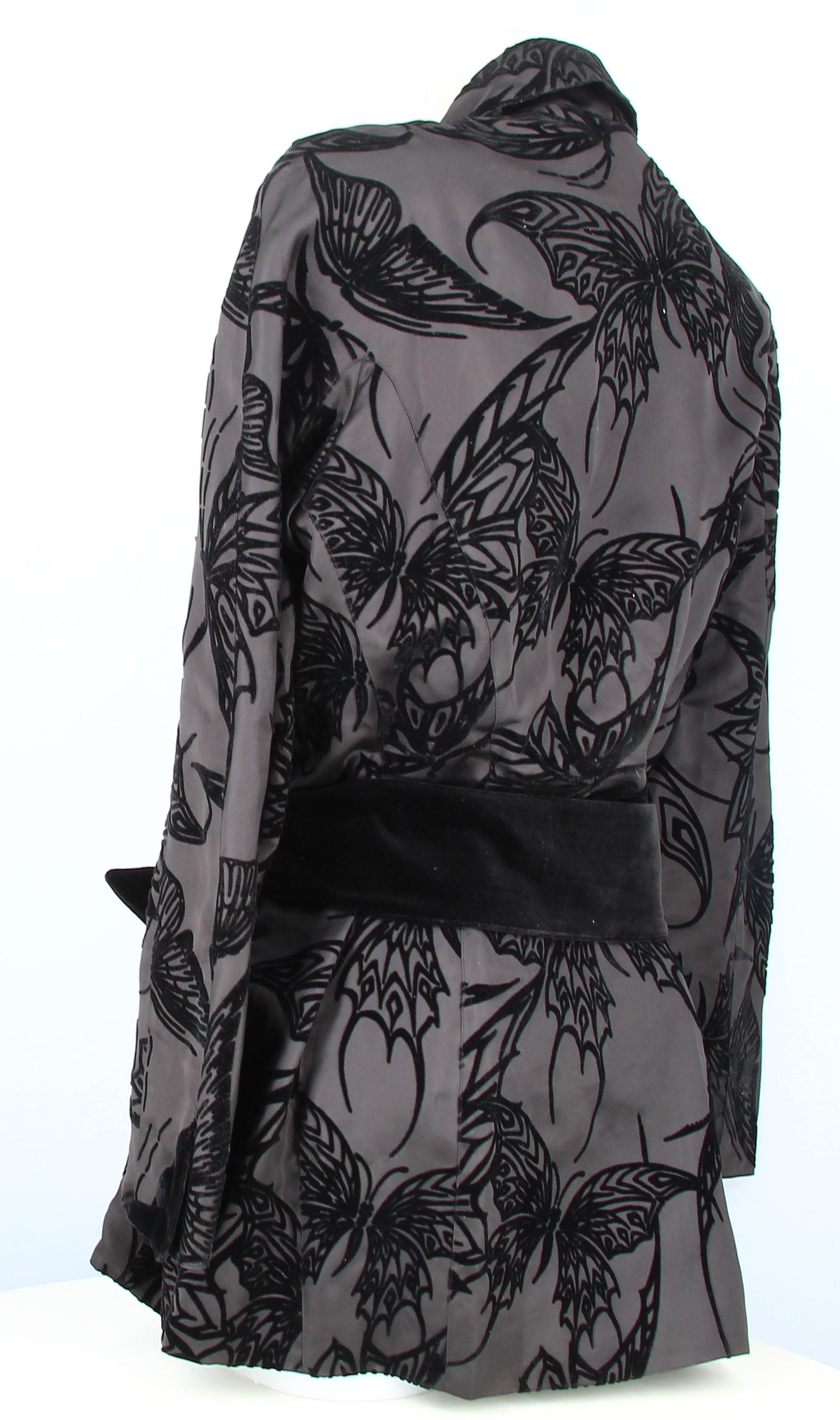 Thierry Mugler Suit Jacket Black Cotton Velvet