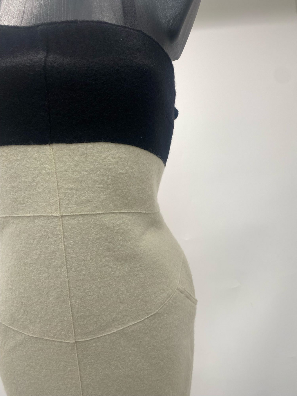 Chanel Black and White Wool Dress