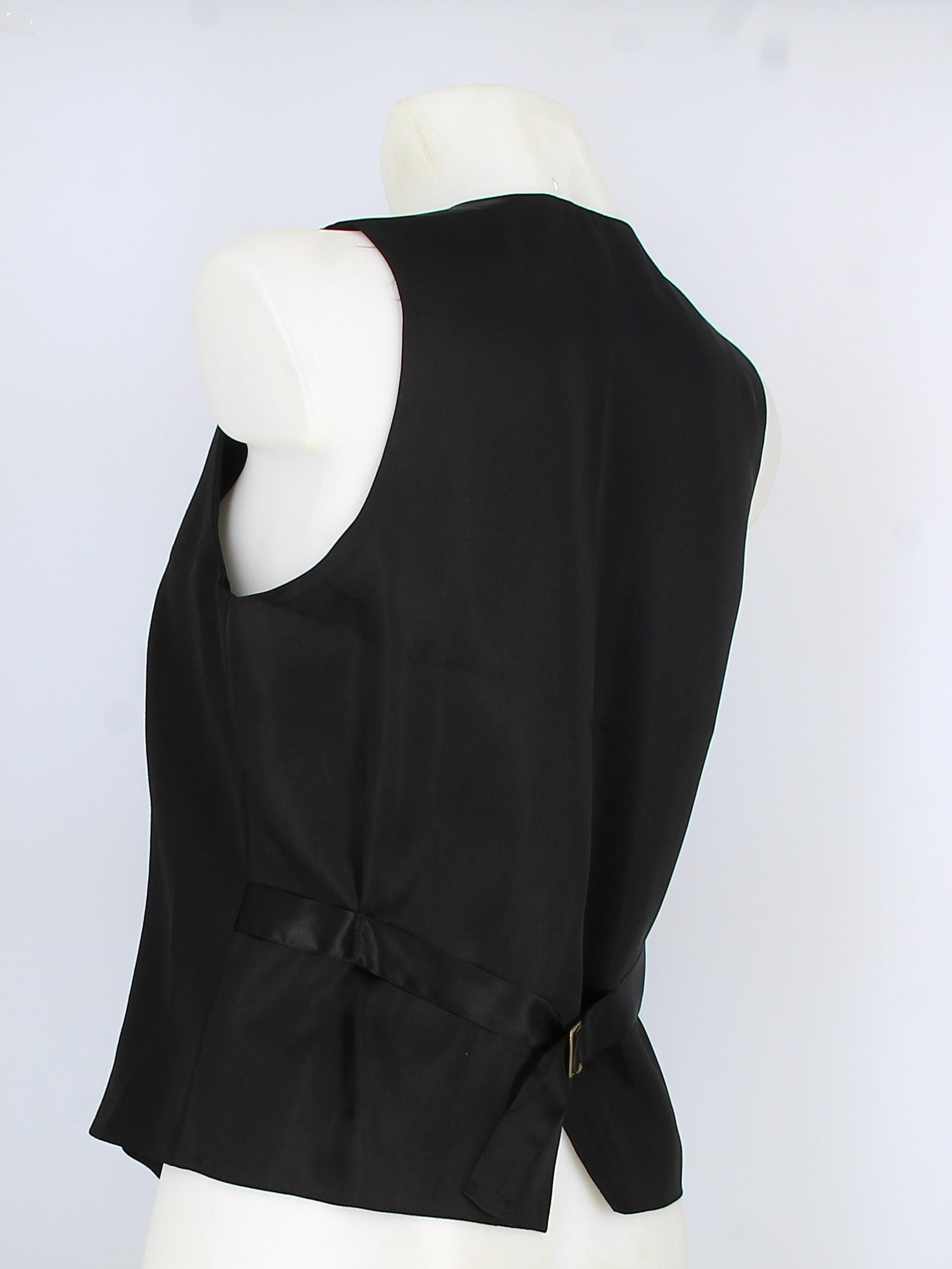 Yves Saint Laurent Black Gilet