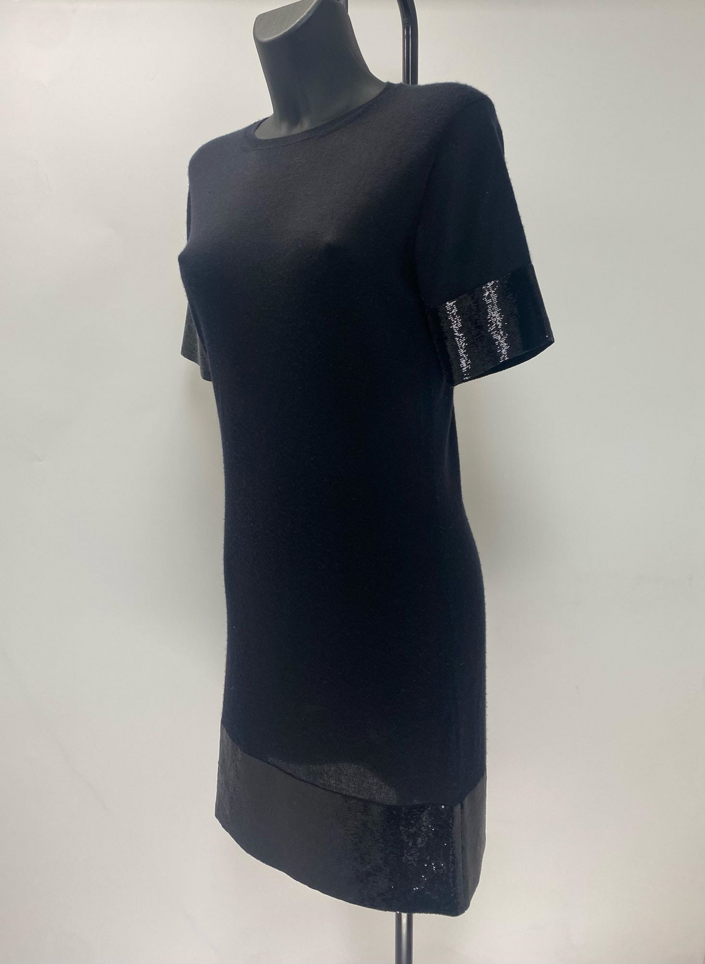 Christian Dior Cashmere Black Dress with Sequins