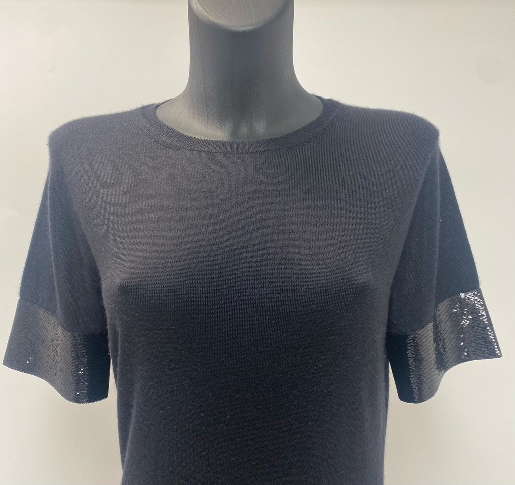 Christian Dior Cashmere Black Dress with Sequins