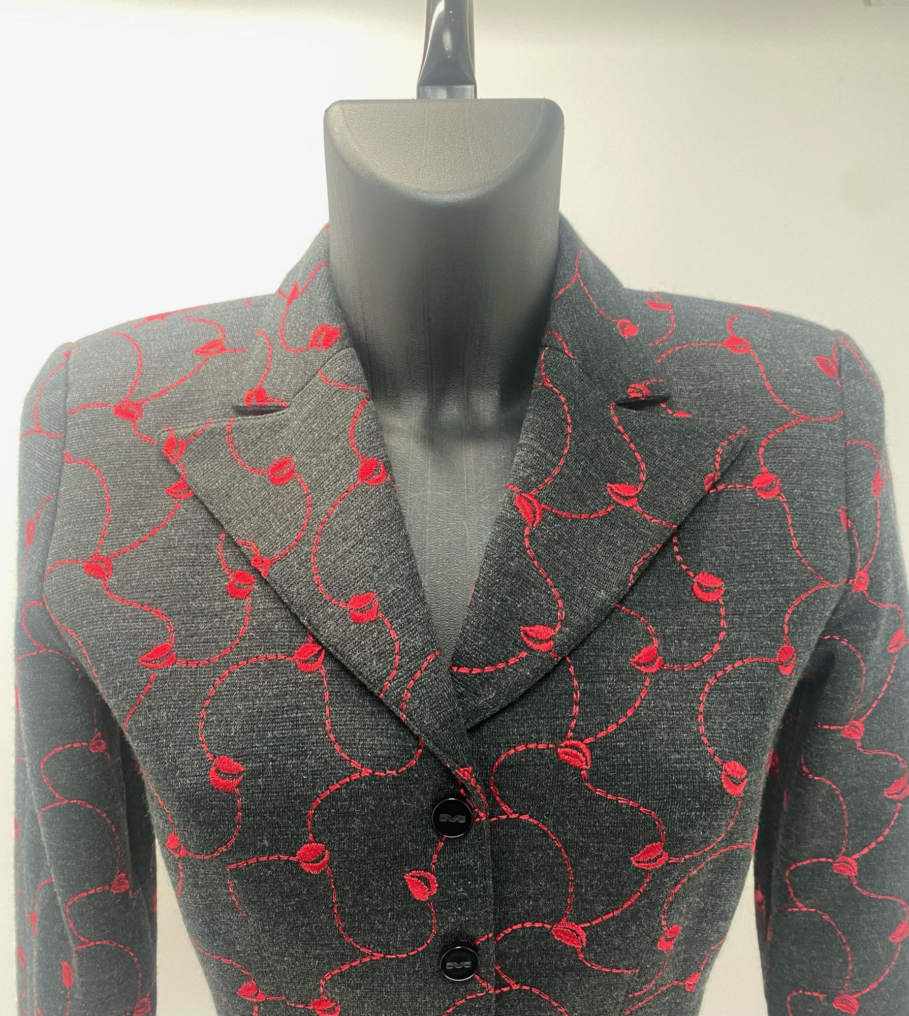 Thierry Mugler Red Embroidered Jacket