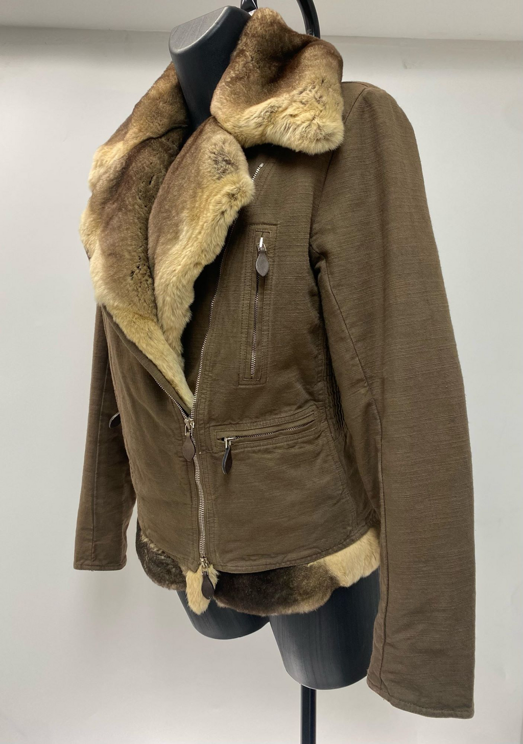 Ermanno Scervino Rabbit Fur Brownn Parka ( F/W 2004)