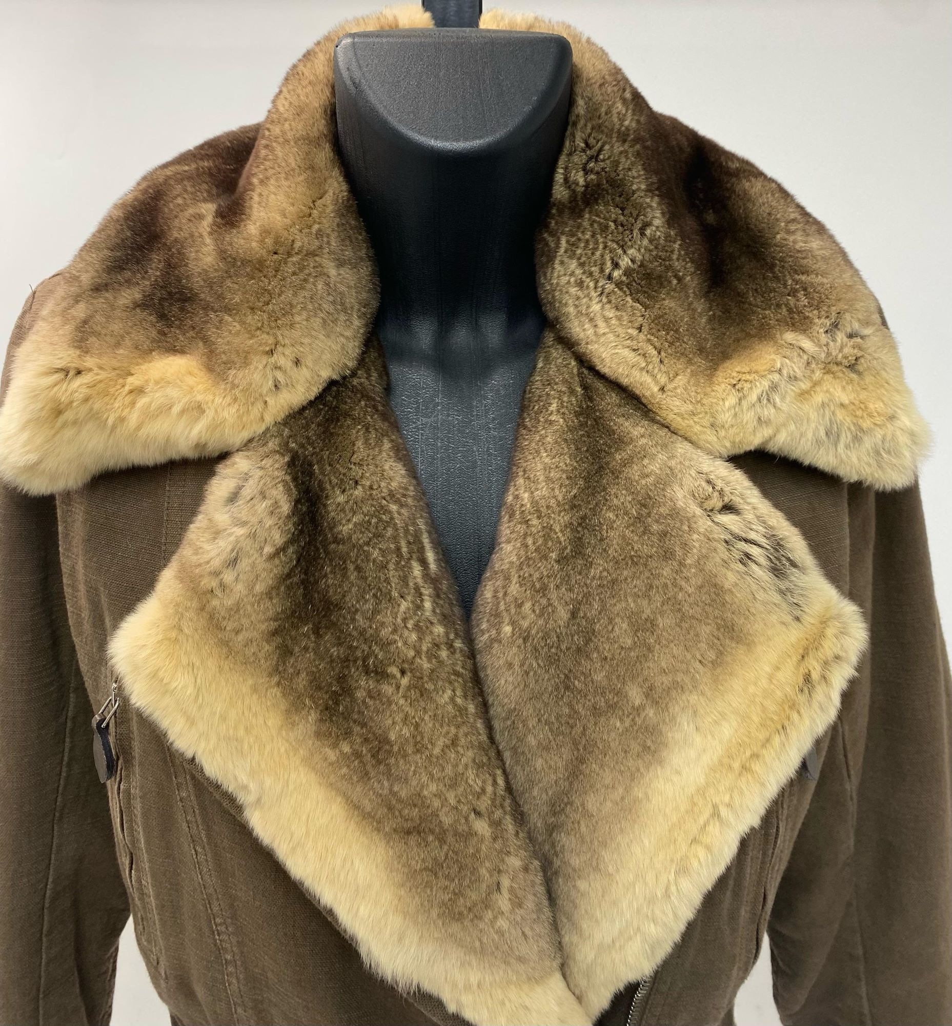 Ermanno Scervino Rabbit Fur Brownn Parka ( F/W 2004)