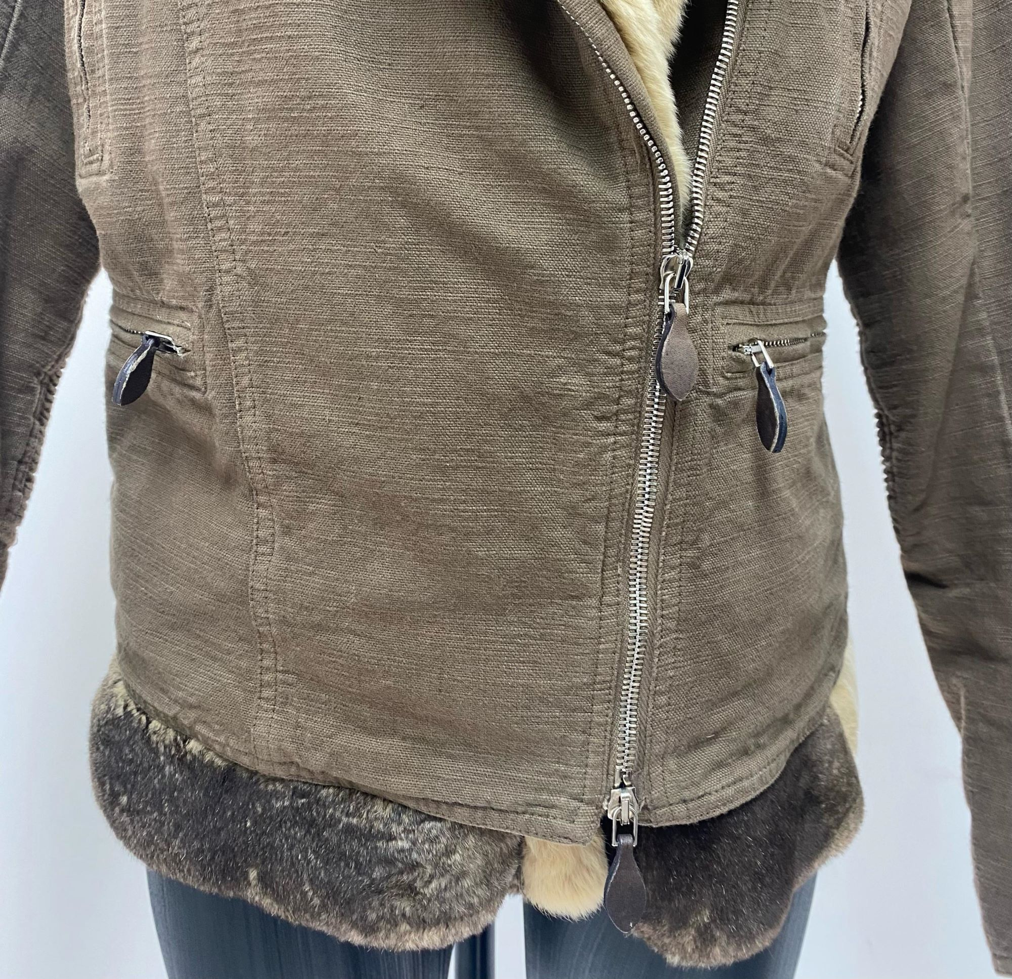 Ermanno Scervino Rabbit Fur Brownn Parka ( F/W 2004)