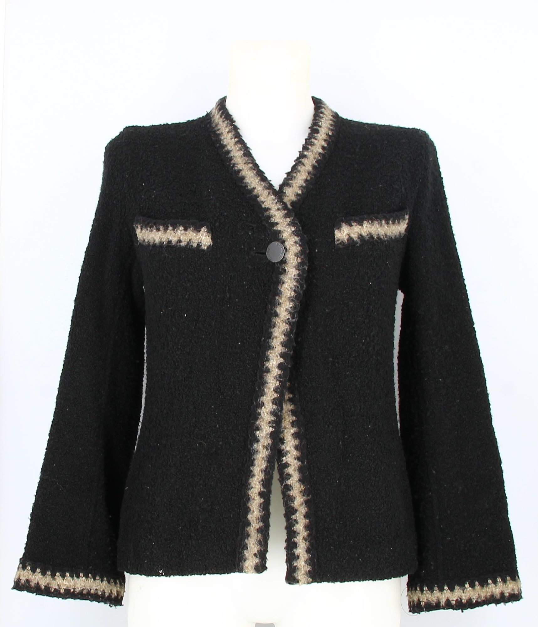 Chanel Black Wool Jacket