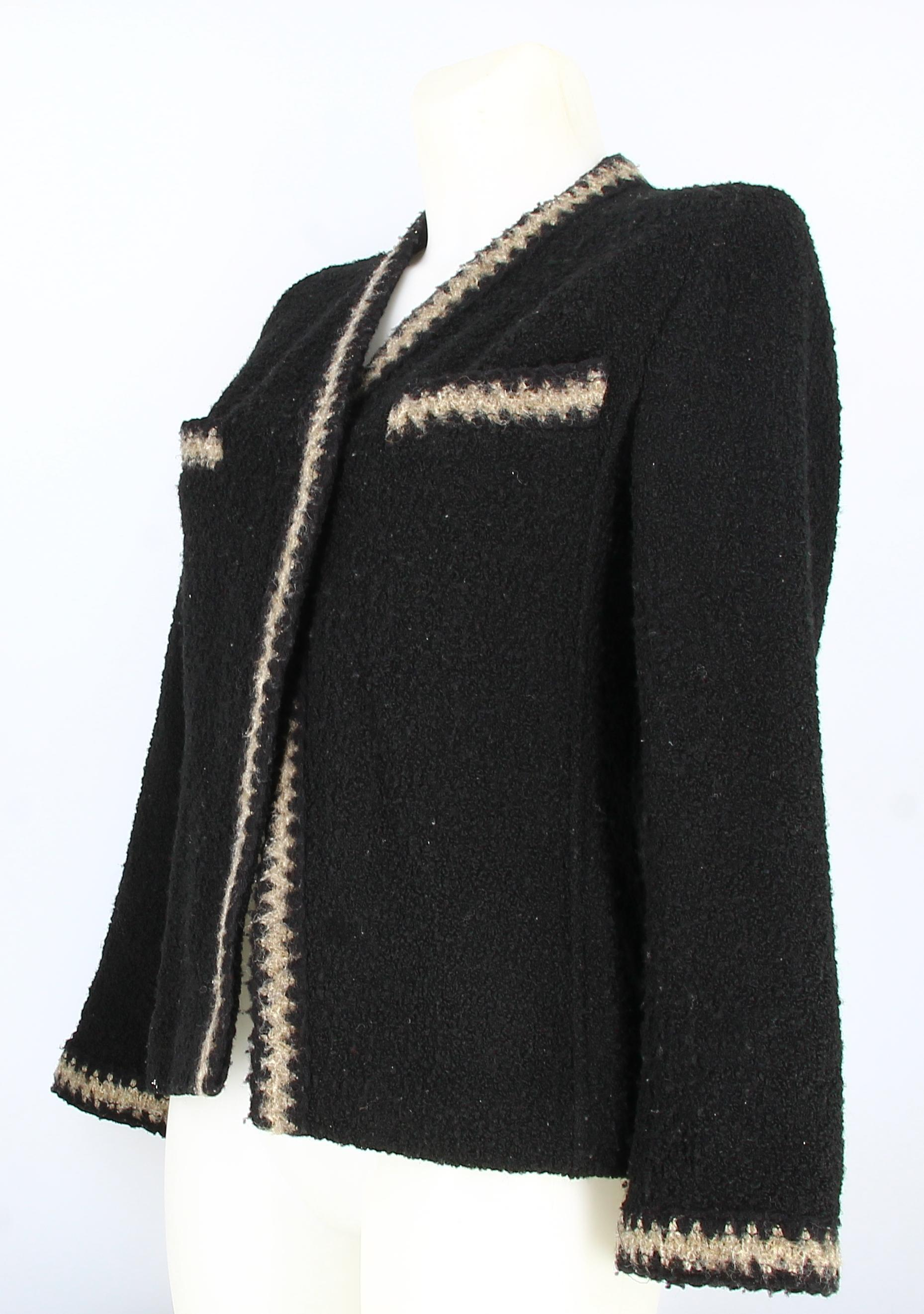Chanel Black Wool Jacket