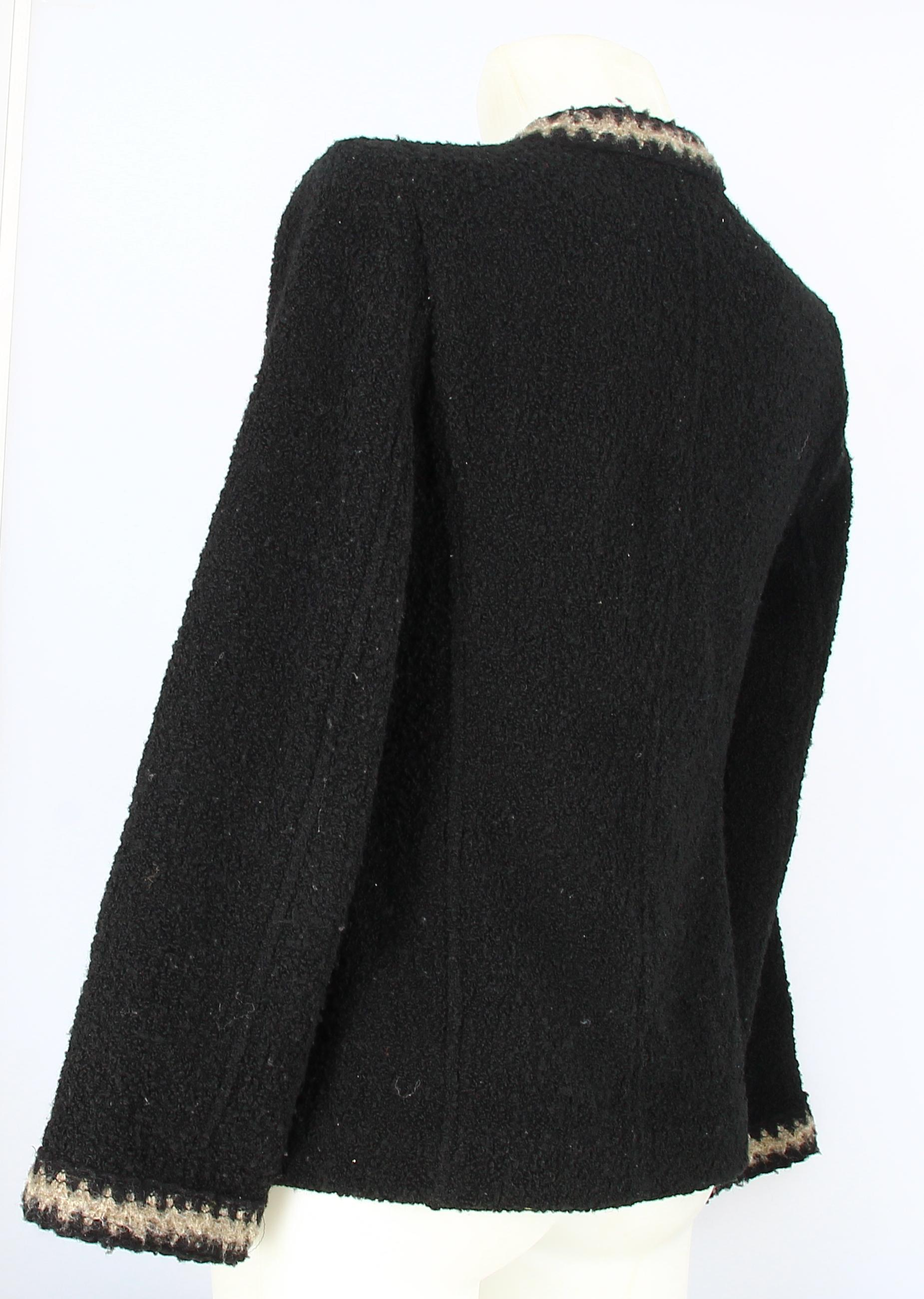 Chanel Black Wool Jacket