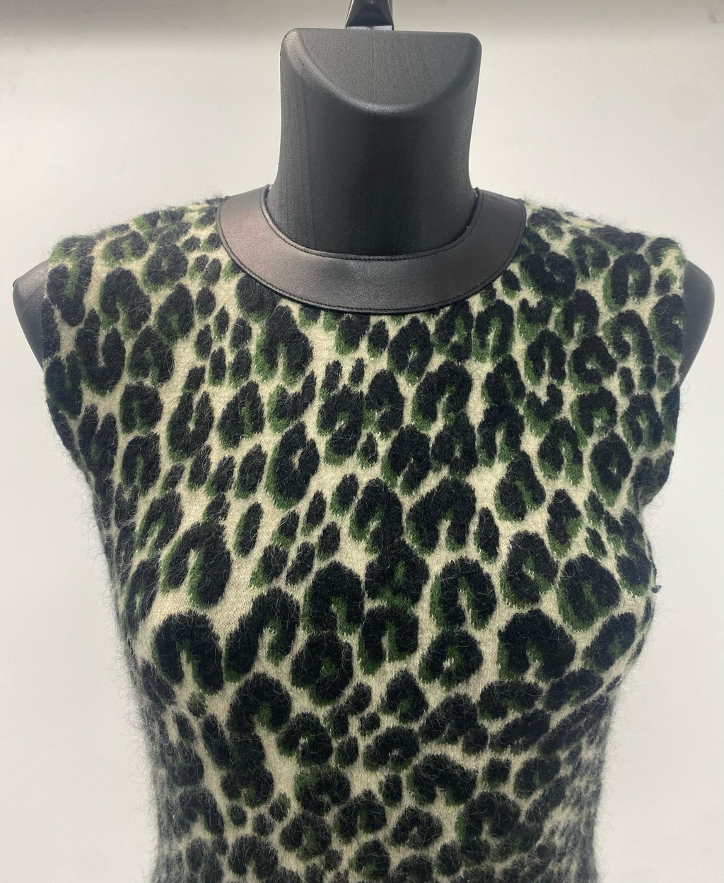 Louis Vuitton Leopard Print Mohair Dress