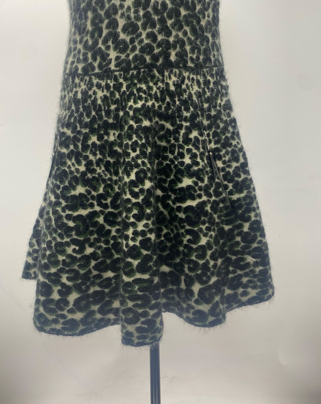 Louis Vuitton Leopard Print Mohair Dress