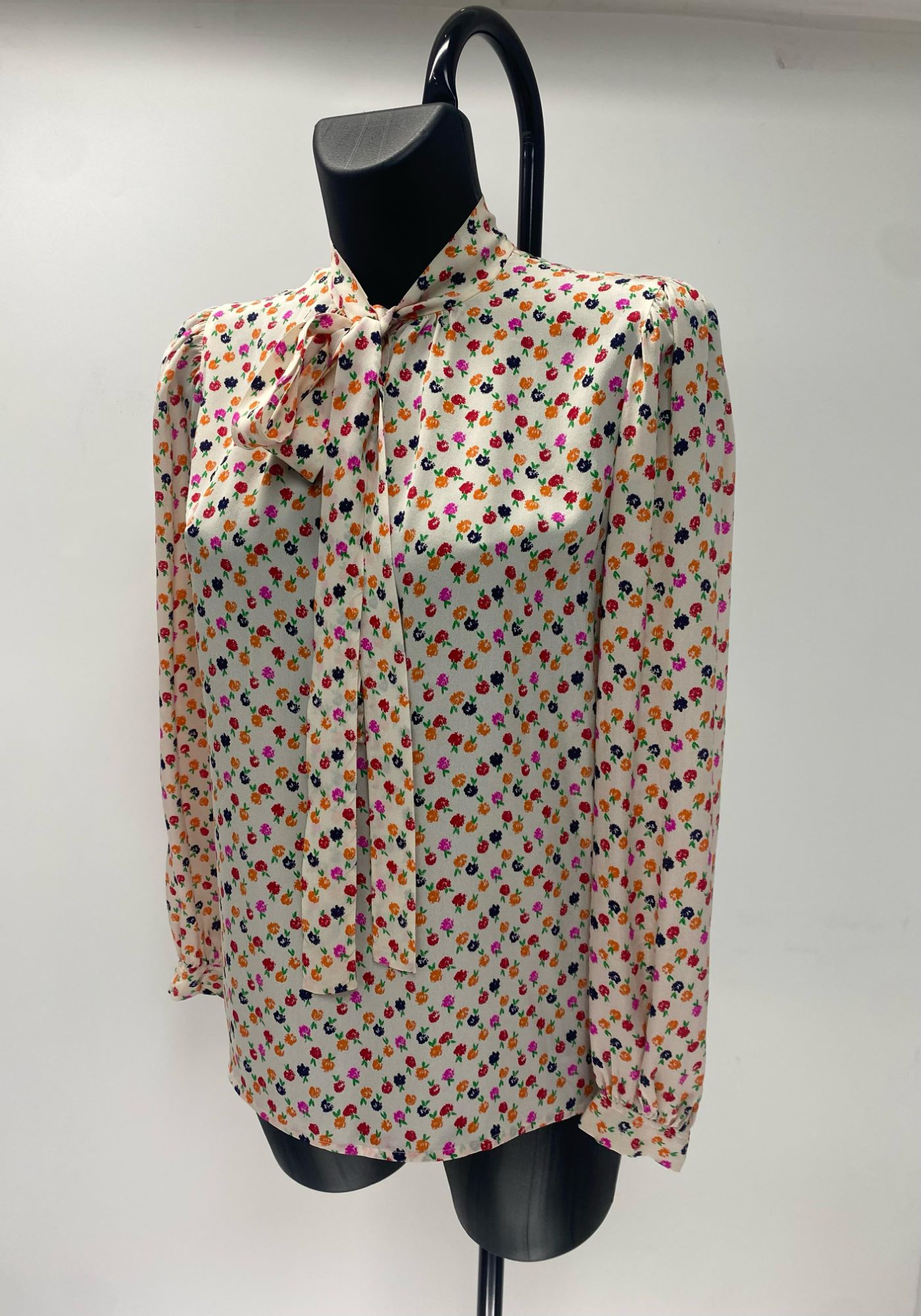 Yves Saint Laurent Fruits Blouse with Lavallière