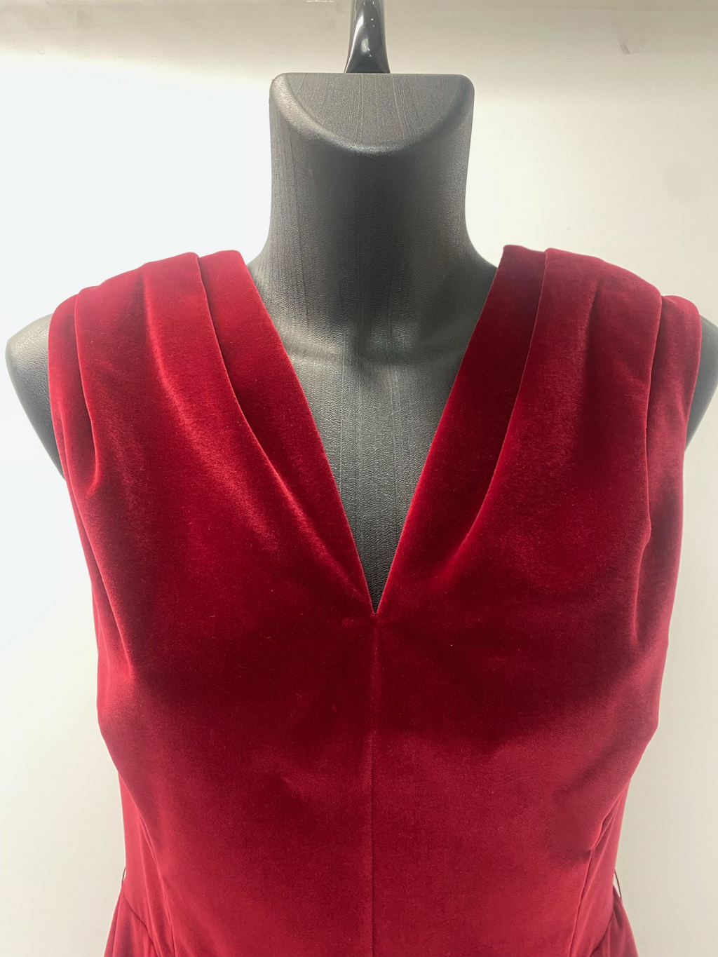 Christian Dior Red Velvet Dress