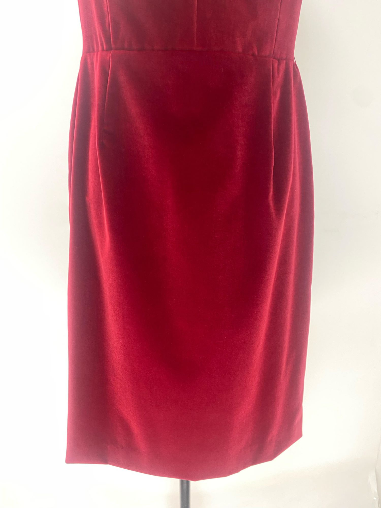 Christian Dior Red Velvet Dress