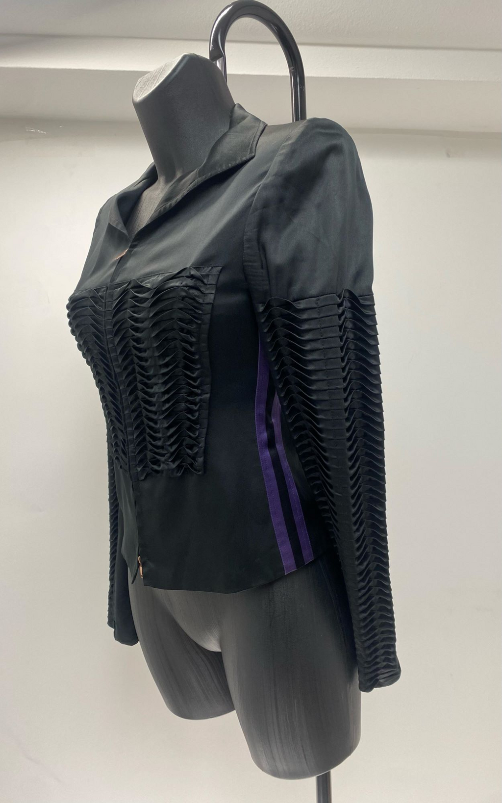 Gucci Black Satin Corset Jacket