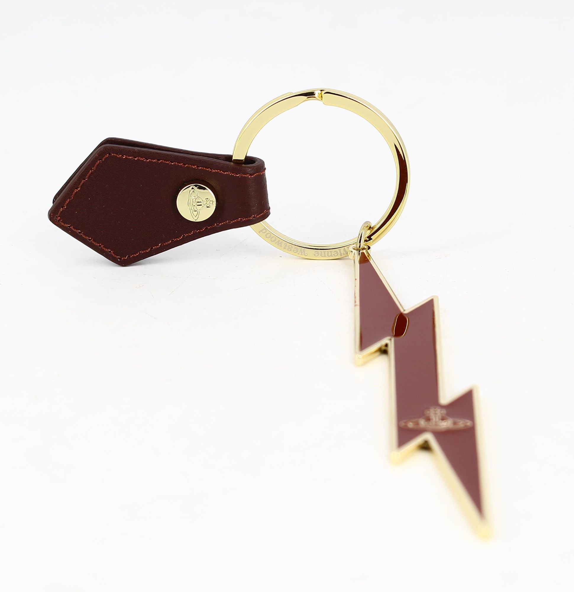 Vivienne Westwood Red And Golden Keyrings