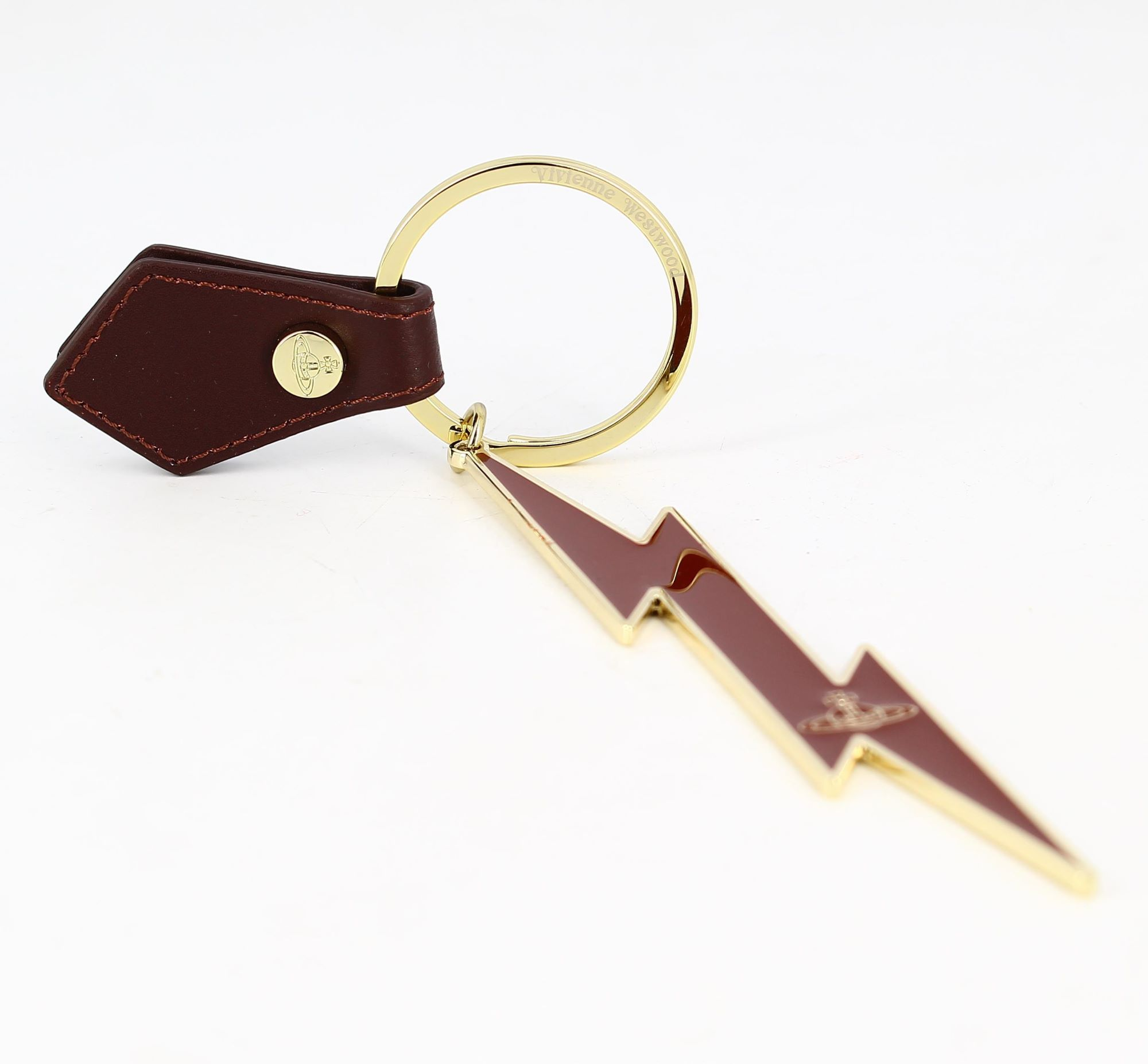 Vivienne Westwood Red And Golden Keyrings