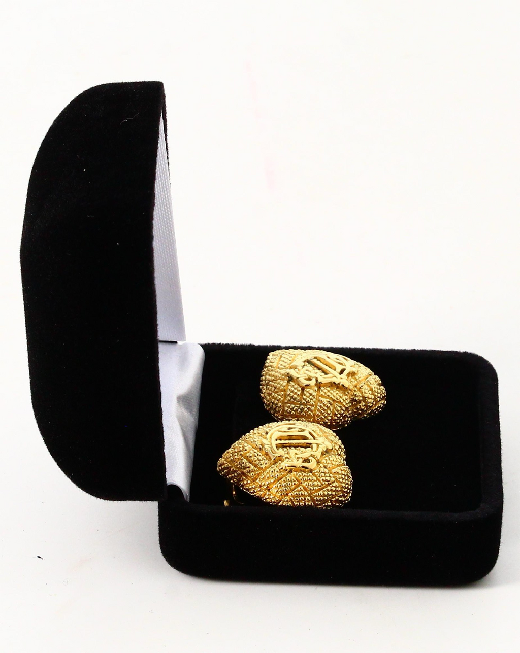 Dior Heart Logo Clip on Earrings