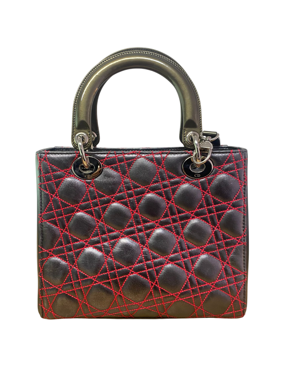 Christian Dior x Anselm Reyle Pink & Multicolor Lambskin Lady Dior Bag (2011)