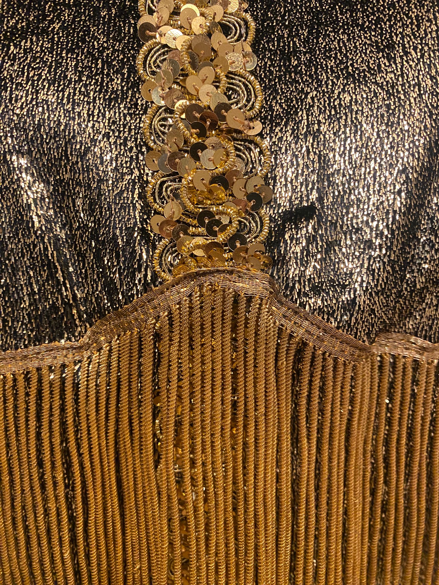 Lanvin Golden Dress with Fringes