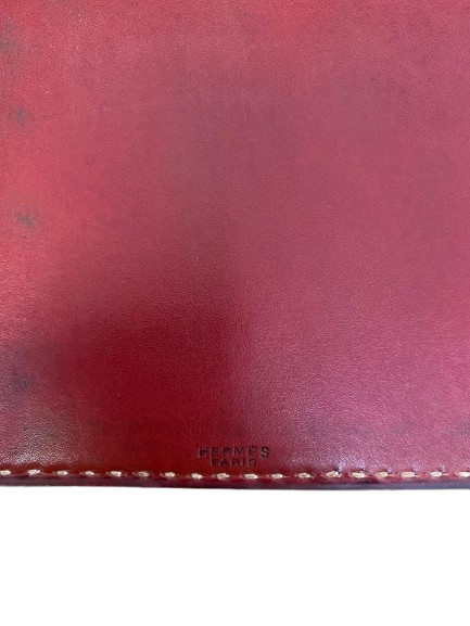 Hermès Protège Semainier in Bordeaux Leather