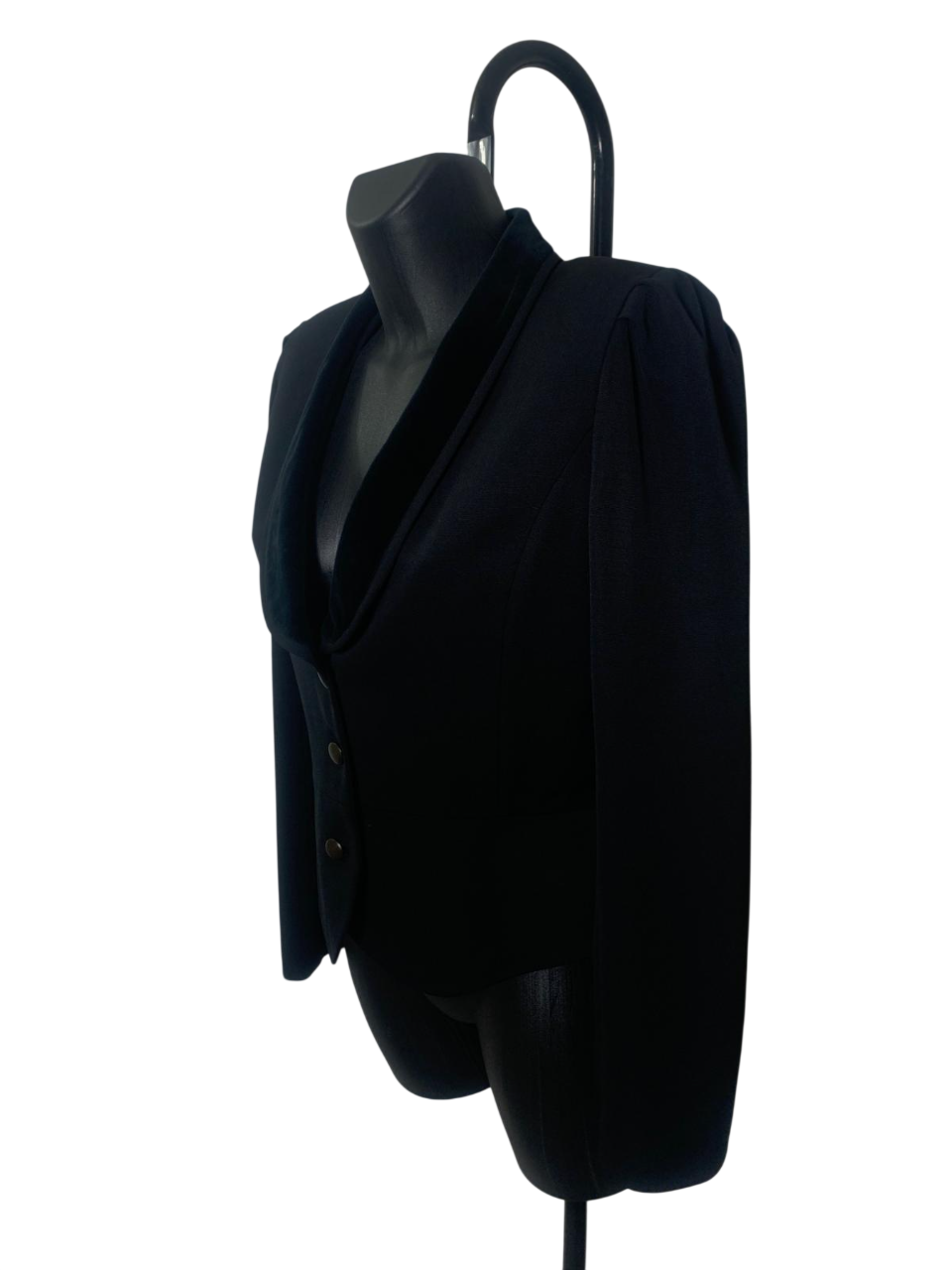 Lanvin Black Jacket with Velvet Collar