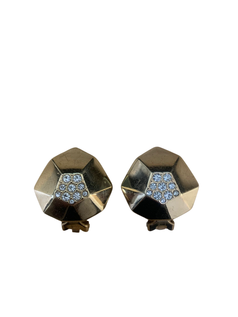 Christian Dior Clip Earrings with stones