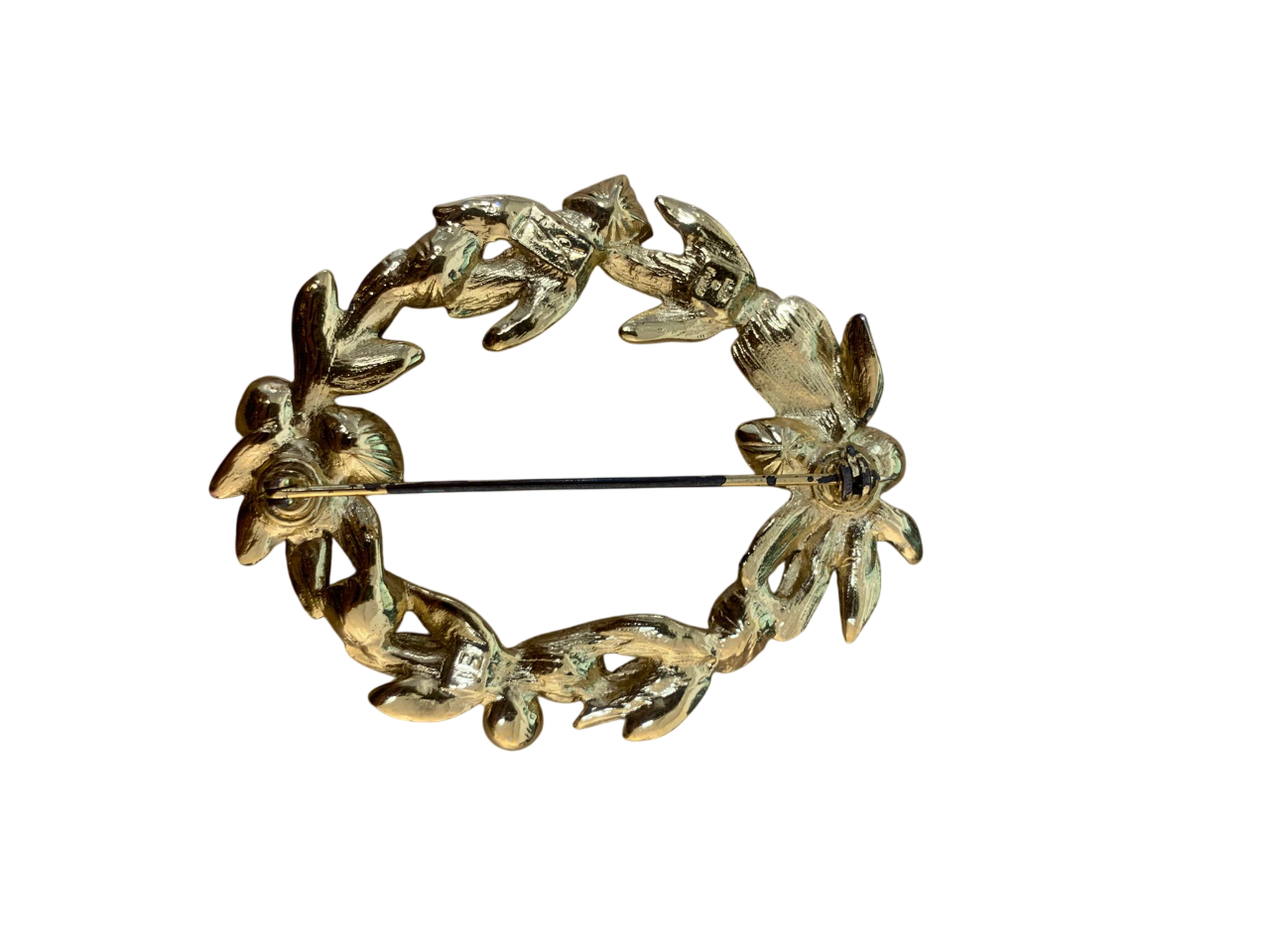 Yves Saint Laurent Laurel Crown Brooch