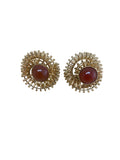 Dilip Jindal - Bijoux Coutuire - Coquillage Red Earrings