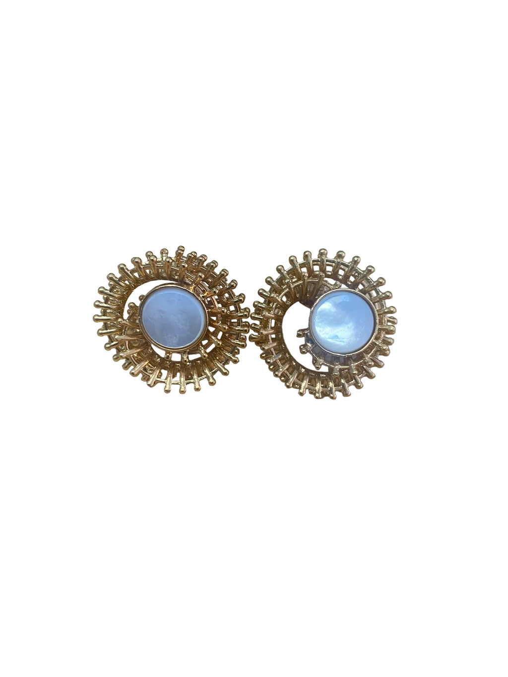 Dilip Jindal - Bijoux Coutuire - Coquillage Nacré Earrings