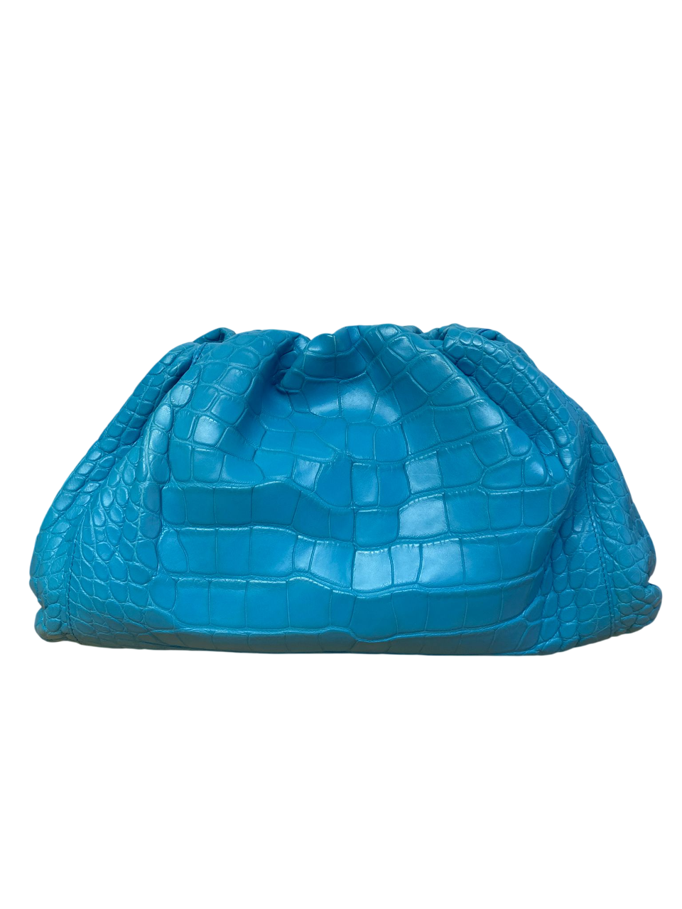 Bottega Veneta Light Blue Pouch in Crocodile leather