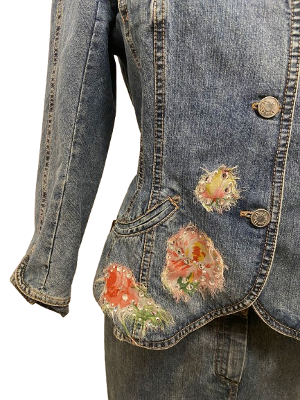 Galliano for Dior Denim Jacket and Skirt Set (2010)