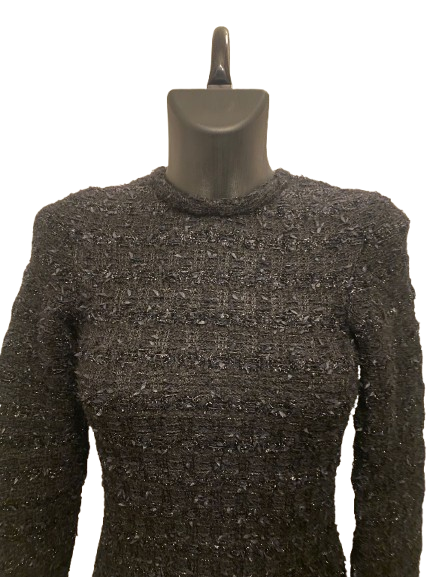 Balenciaga Back to Front Black Tweed Dress by Demna (FW2022)
