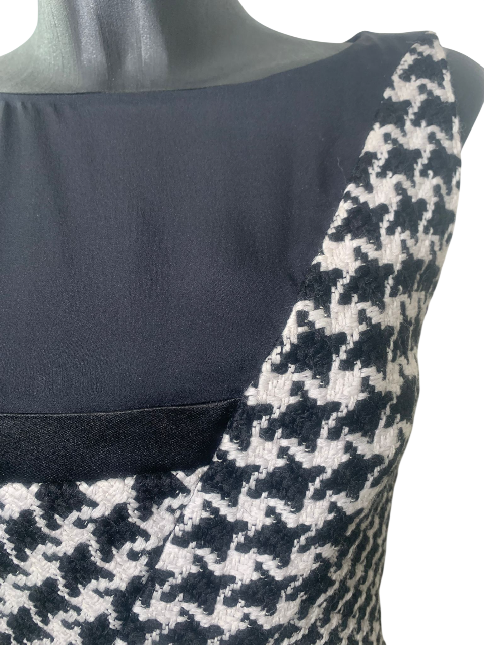 Christian Dior Houndstooth Silk Top