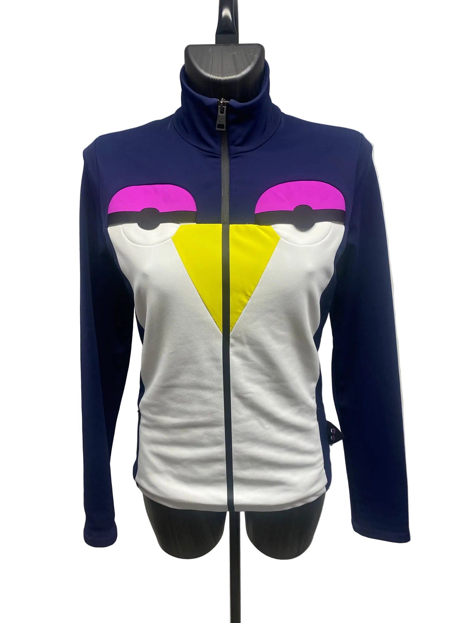 Fendi Roma Women's Penguin Zip-Up Track Jacket - Size 44
